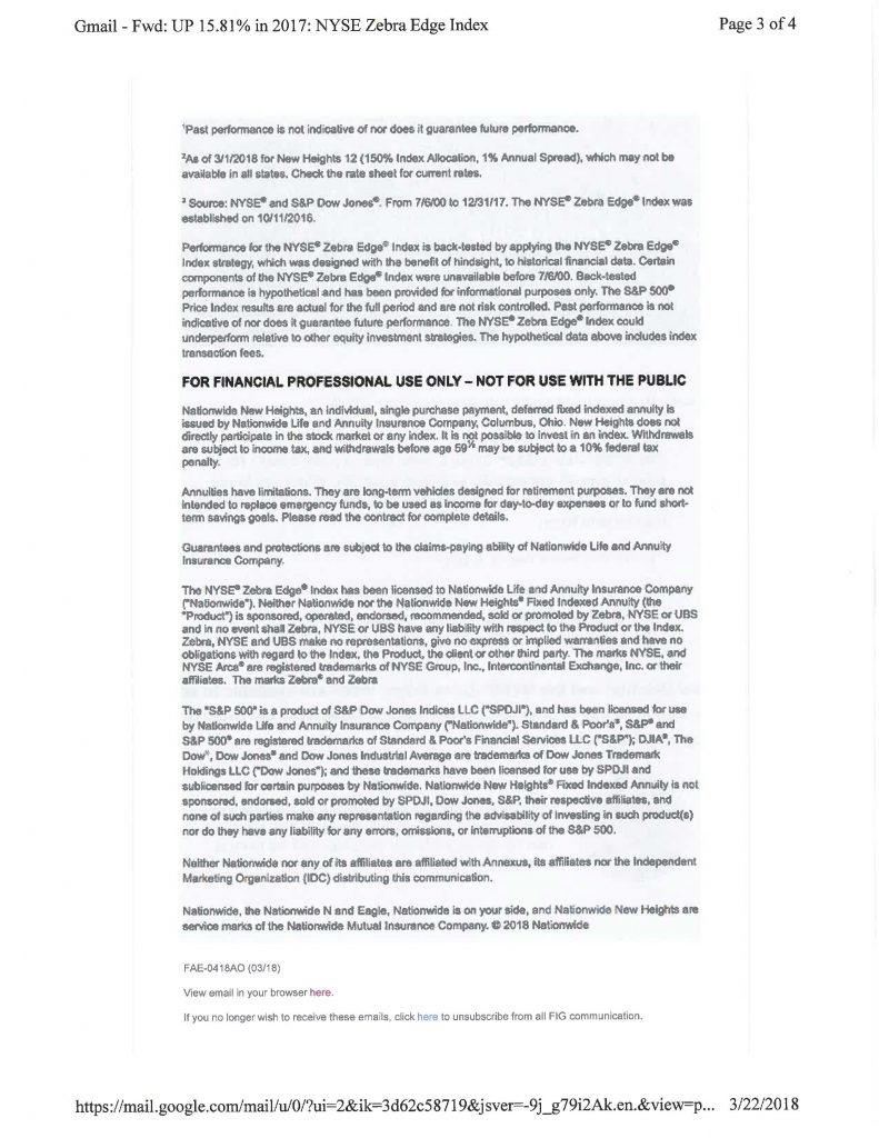 Anil Vazirani, SEC, Nationwide NYSE Zebra Edge Annuity Sales